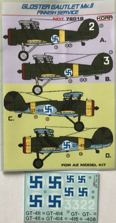 Gloster Gautlet Mk.II Finnish service - Click Image to Close